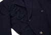 YOHJI YAMAMOTO JAPAN. Double Breasted Y's Navy Wool Taping Jacket