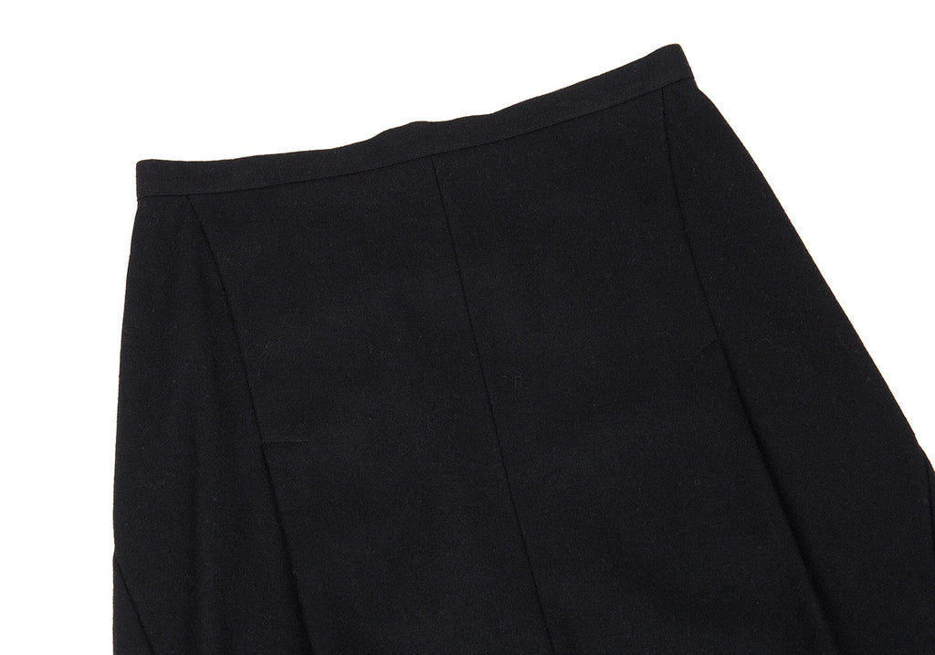 COMME des GARCONS JAPAN. TRICOT. Black Wool Nylon Skirt