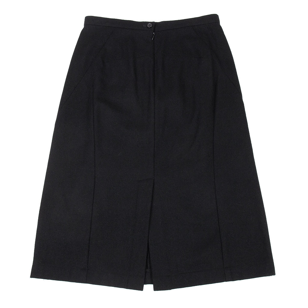 COMME des GARCONS JAPAN. TRICOT. Black Wool Nylon Skirt