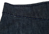 Issey Miyake Japan. Zucca Embroidery Switched Indigo Denim Skirt