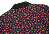 COMME des GARCONS JAPAN. TRICOT. NEW W/TAGS. Black Collar Floral Printed Long Sleeve Shirt