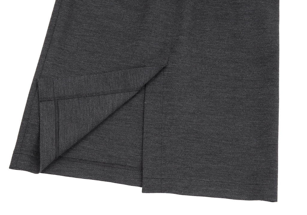 COMME des GARCONS COMME des GARCONS JAPAN. Charcoal Color Wool Rib Knit Skirt