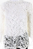 Etoile Isabel Marant Paris. White Long Sleeve Sheer Lace Top Blouse