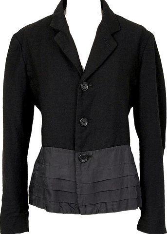 ESTNATION Japan. Black Lambskin Leather Single Jacket