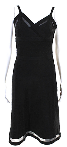 COMME des GARCONS Japan. Tricot. Special Product Dyed Black Cami Dress