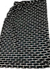 FENDI ITALY. Black, White Acetate, Polyester Blend Print Skirt