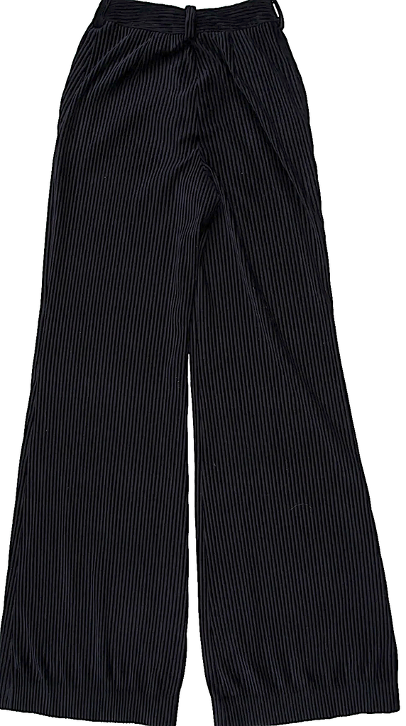 Acne Studios Sweden. Blue Polymaide Striped Wide Leg Pants