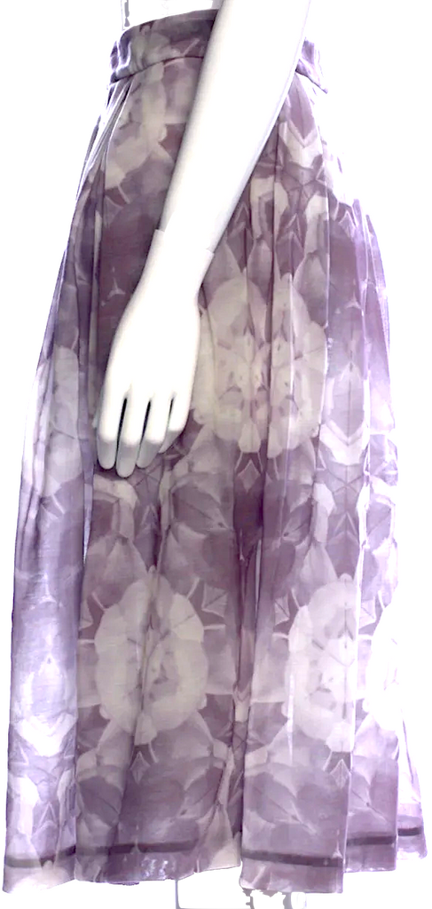 Acne Studios Sweden. Floral Print Polymaide Knee-Length Skirt