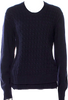 Acne Studios Sweden. Midnite Navy Wool Scoop Neck Sweater