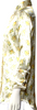 Acne Studios Sweden. PolyTech Fabric Floral Print Three-Quarter Sleeve Button-Up Top