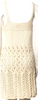 Acne Studios Sweden. Neutral Cream Color Cotton Knit Mini Dress