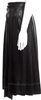 Acne Studios Sweden. Black Triacetate Blend Pleated Accents Knee-Length Skirt