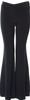 Acne Studios Sweden. Black Viscose Blend Mid Rise Wide Leg Pants