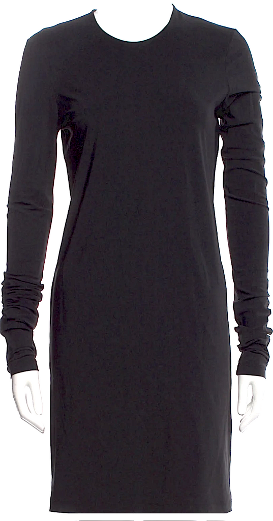 Acne Studios Sweden. Black Nylon Mini Dress