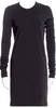 Acne Studios Sweden. Black Nylon Mini Dress
