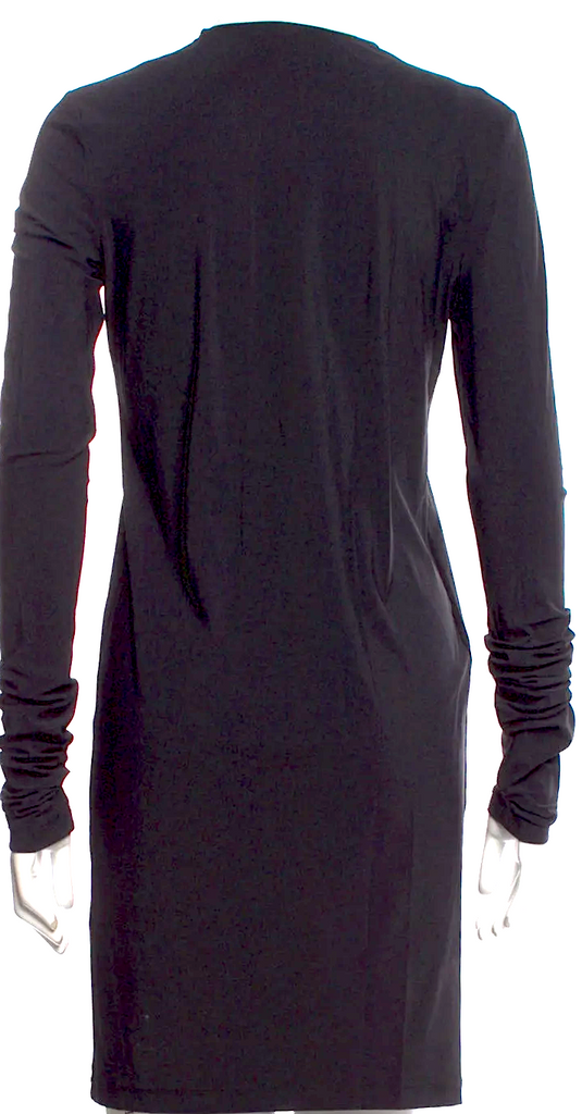 Acne Studios Sweden. Black Nylon Mini Dress