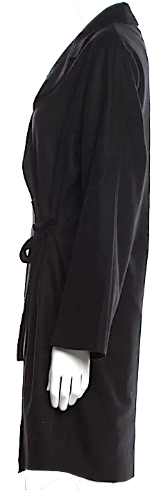 Acne Studios Stockholm Black Woo Cashmere Blendl Faux Fur Coat