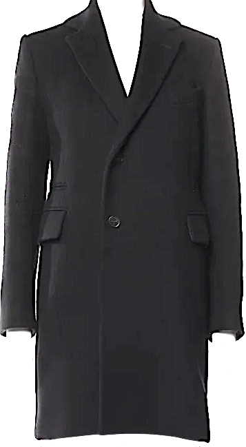 ACNE STUDIOS STOCKHOLM. Midnite Navy Long Wool Peacoat