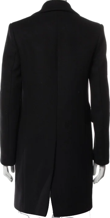 ACNE STUDIOS STOCKHOLM. Midnite Navy Long Wool Peacoat