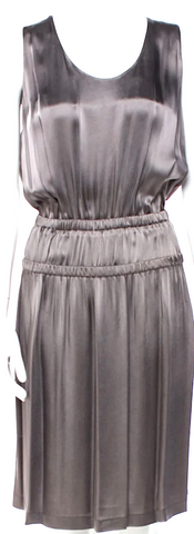 Azzedine Alaia PARIS. Cotton Spotted Pleated Cream Color Zip Up Knee Length Skirt