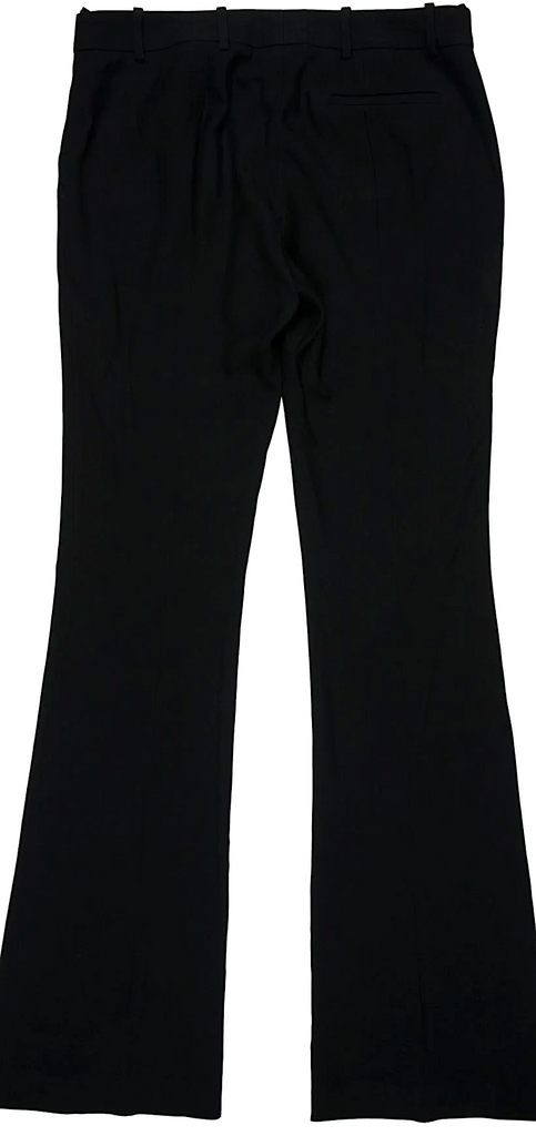 Alexander McQueen UK. Black Viscose Wide Leg Pants