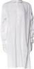 Ann Demeulemeester Belgiium. White Cotton Shirt Dress