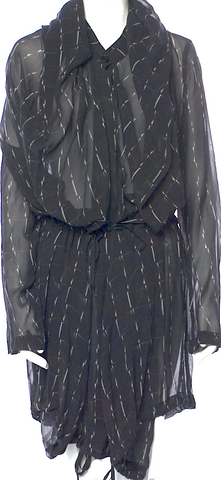 Isabel Marant Etoile Paris. Black Tweed One Button Unlined Jacket/Blazer