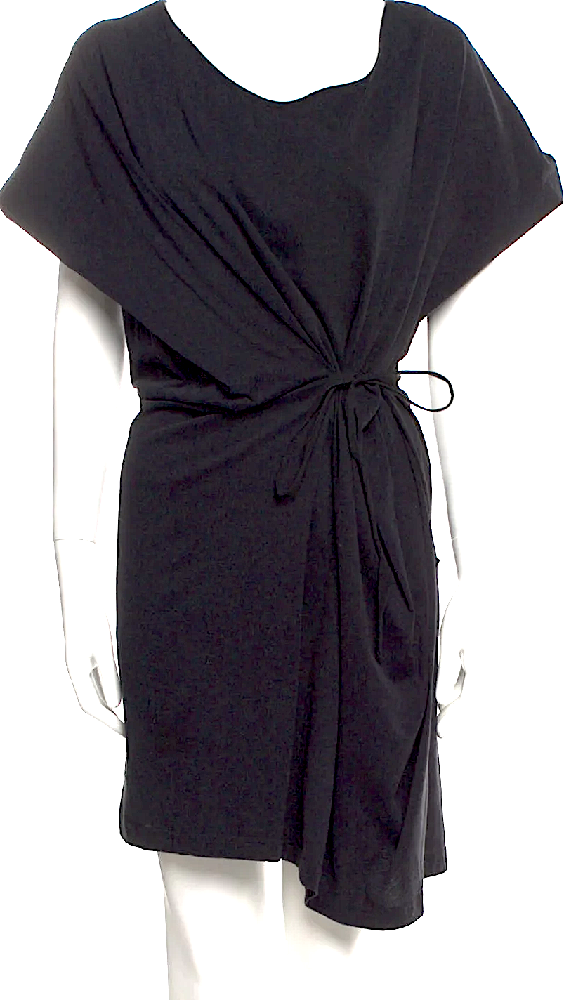 ワンピース ANN DEMEULEMEESTER Black Cotton Blend Long Dress Ann Demeulemeester - Jesse flared cotton dress Ann