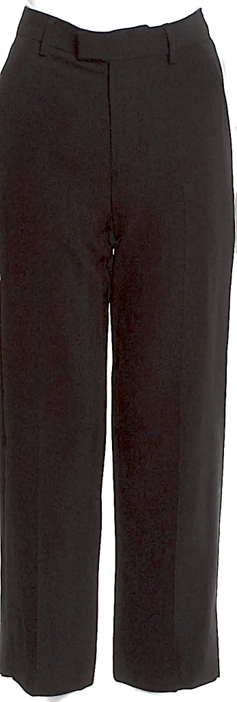 Ann Demeulemeester Belgium. NEW W/TAGS. Black Viscose/Virgin Wool Straight Leg Pants