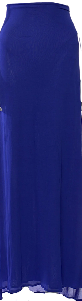 Ann Demeulemeester Belgium. NEW W/TAGS Blue Viscose Long Maxi Skirt