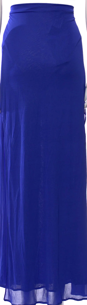 Ann Demeulemeester Belgium. NEW W/TAGS Blue Viscose Long Maxi Skirt