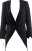 Ann Demeulemeester Belgium. Vintage 2000's Black Virgin Wool Blazer