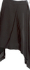 Ann Demeulemeester Belgium. Vintage From 2010s Collection Black Rayon/Wool Blend Full Midi Length Skirt