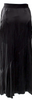 Ann Demeulemeester Belgium. Black Silk/Spandex 2010's Collection Vintage Midi Length Skirt