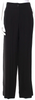 Ann Demeulemeester Belgium. Black Rayon Wide Leg Pants