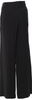 Ann Demeulemeester Belgium. Black Rayon Wide Leg Pants