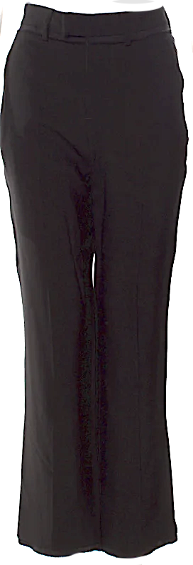 Ann Demeulemeester BELGIUM. Viscose Black Straight Leg Pants