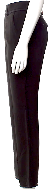 Ann Demeulemeester BELGIUM. Viscose Black Straight Leg Pants