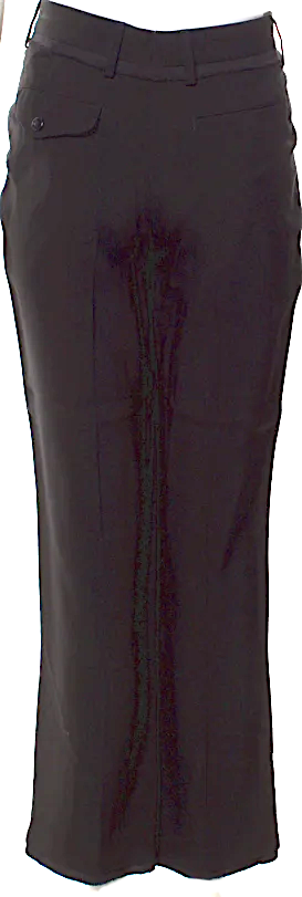 Ann Demeulemeester BELGIUM. Viscose Black Straight Leg Pants