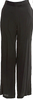 Ann Demeulemeester Belgium. Black Rayon Wide Leg Pants