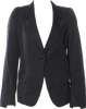 Ann Demeulemeester BELGIUM. Dark Grey Wool/Cotton Blend Blazer