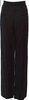 Ann Demeulemeester Belgium. Black Rayon Wide Leg Pants