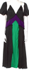 ATTICO. Viscose Blend Colorblock Deconstruct Pattern Midi Length Dress