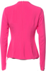The Attico MILAN. Pink Tie Neck Long Sleeve Top