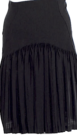 Balenciaga PARIS.  Vintage Black Pleats Mini Skirt