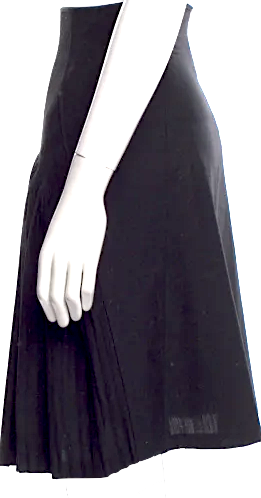 Balenciaga PARIS.  Vintage Black Pleats Mini Skirt