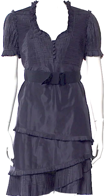 Blumarine Italy. By Anna Molinari. Midnite Blue Silk Mini Dress Blumarine Italy. By Anna Molinari. Midnite Blue Silk Mini Dress