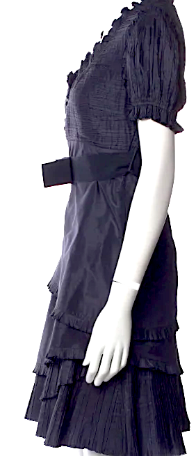 Blumarine Italy. By Anna Molinari. Midnite Blue Silk Mini Dress Blumarine Italy. By Anna Molinari. Midnite Blue Silk Mini Dress