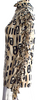 Blumarine Italy. Anna Molinari Designer. Beige Viscose Animal Print Turtleneck Top