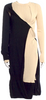 Bottega Veneta ITALY. Designer: Daniel Lee.  Knit Colorblock Pattern Midi Length Dress